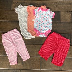 💜3/$15 Baby Onesies and Pants Bundle